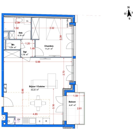  Annonces CHELLES : Appartement | LE PERREUX-SUR-MARNE (94170) | 51 m2 | 371 000 € 