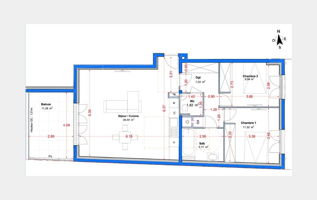 Annonces CHELLES : Appartement | LE PERREUX-SUR-MARNE (94170) | 69 m2 | 508 000 € 