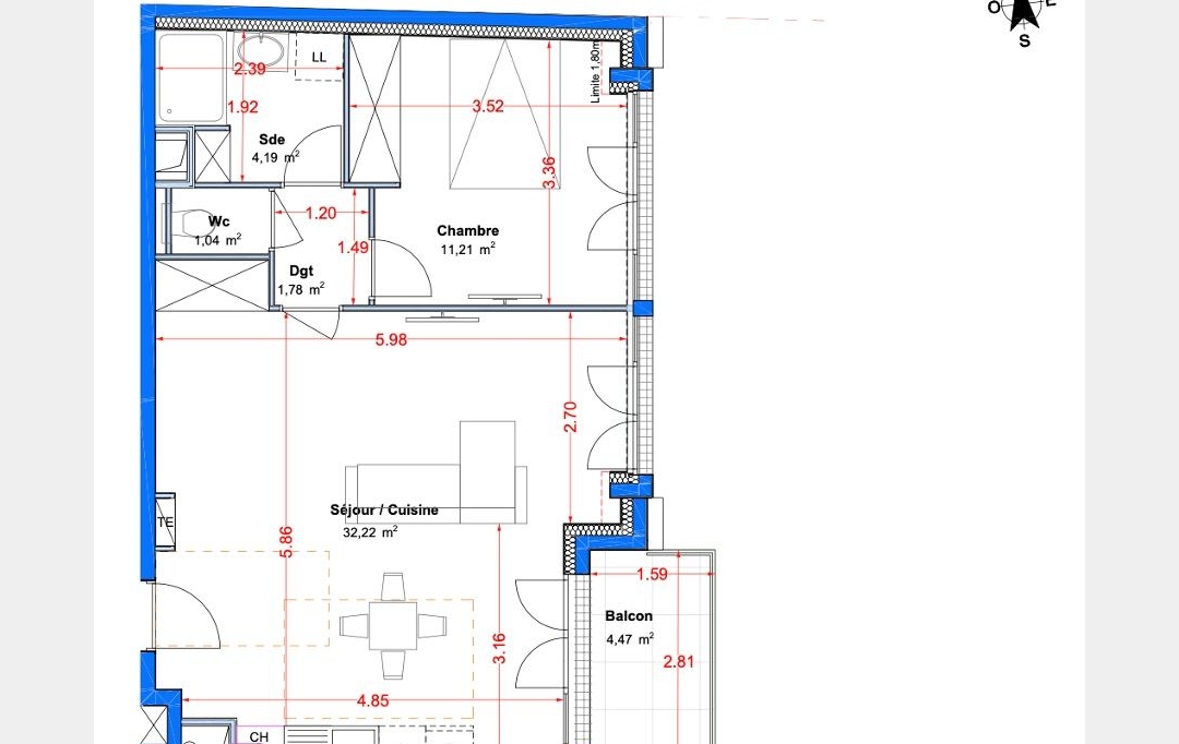 Annonces CHELLES : Appartement | LE PERREUX-SUR-MARNE (94170) | 51 m2 | 371 000 € 